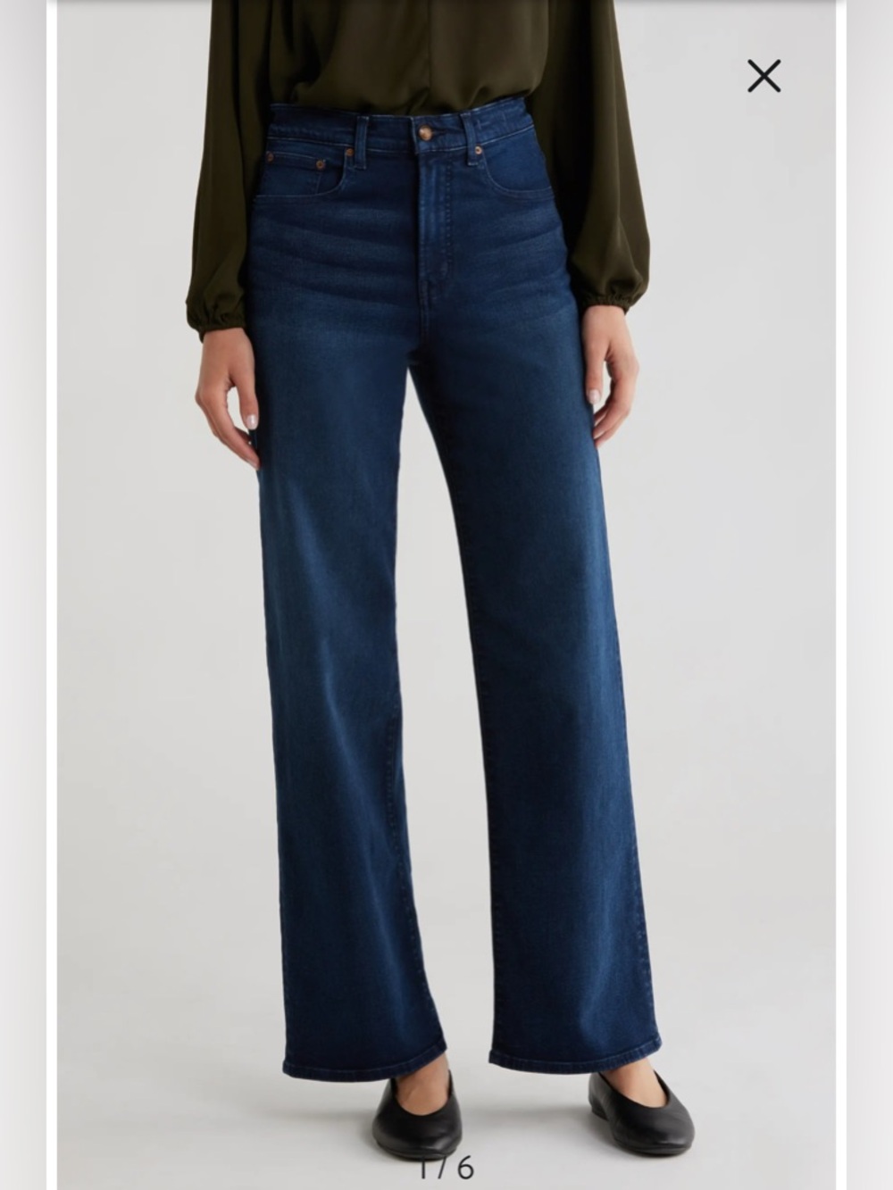 Madewell Kingston Wash The Perfect Vintage Wide Leg Jean- 30